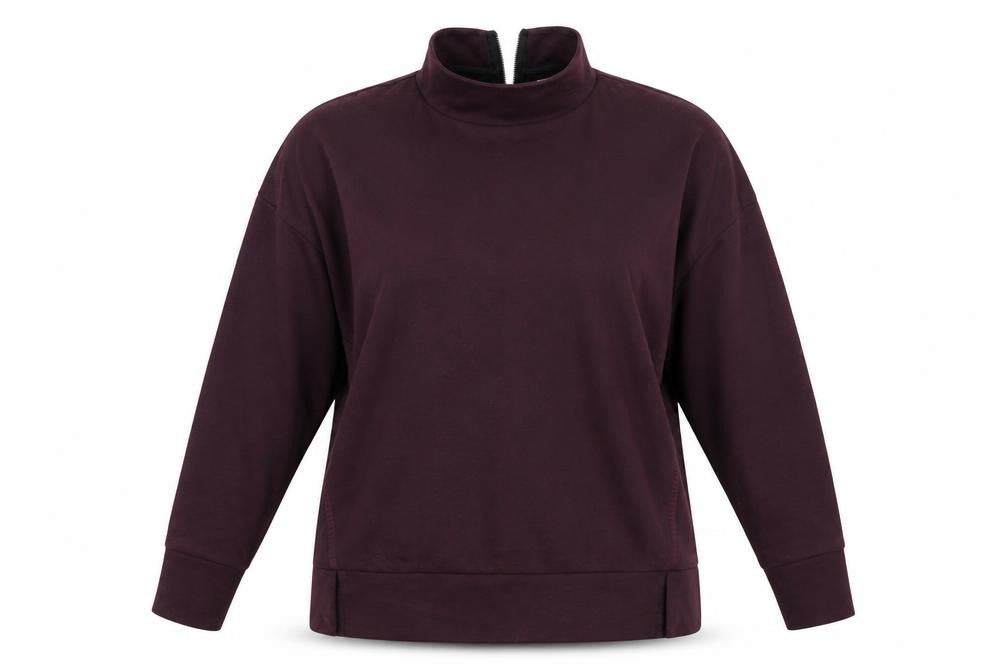 Front view of Next women’s purple jumper, size UK 16