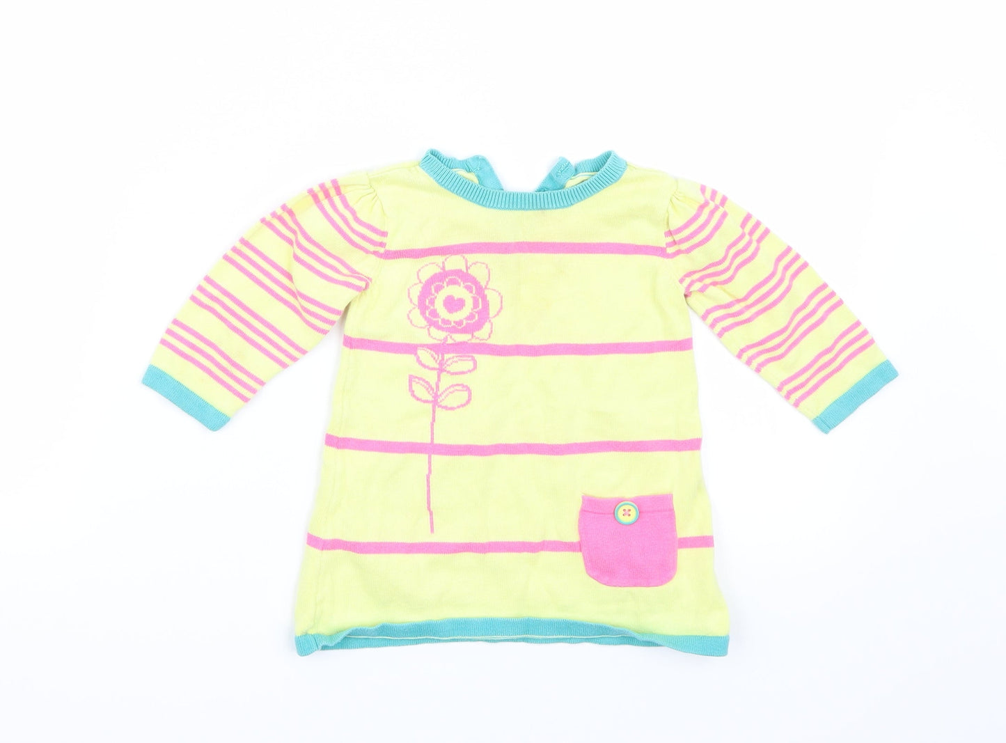 George Girls Yellow   A-Line  Size 6-9 Months