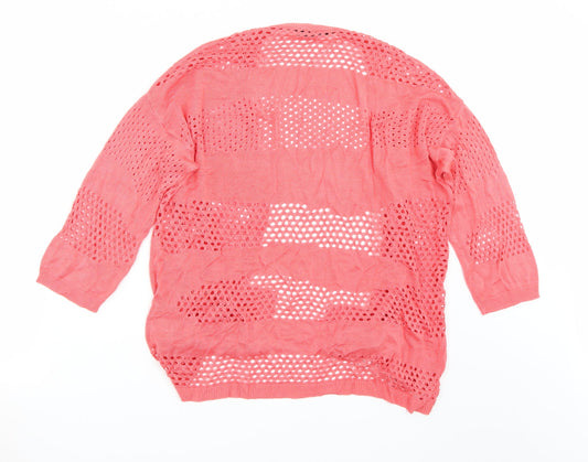 Peacocks Womens Pink   Cardigan Jumper Size S