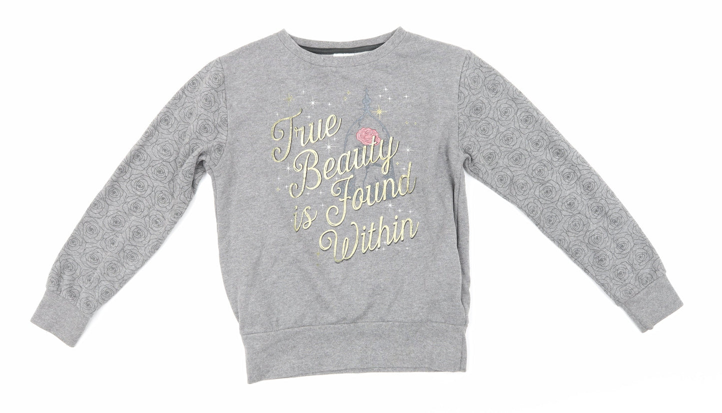 Disney Womens Grey   Pullover Sweatshirt Size XS