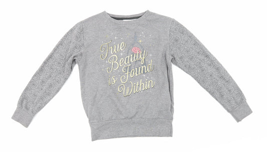 Disney Womens Grey   Pullover Sweatshirt Size XS