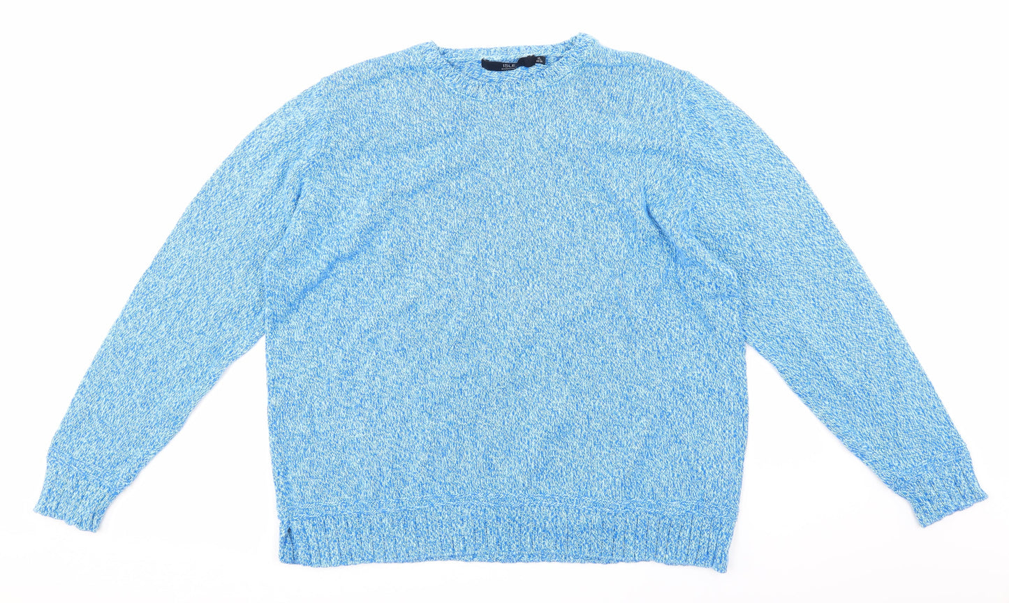 isle Womens Blue  Knit Pullover Jumper Size XL