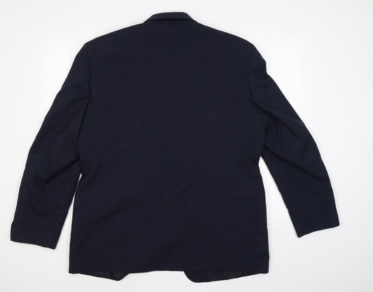 Essentials Mens Blue   Jacket Suit Jacket Size 44