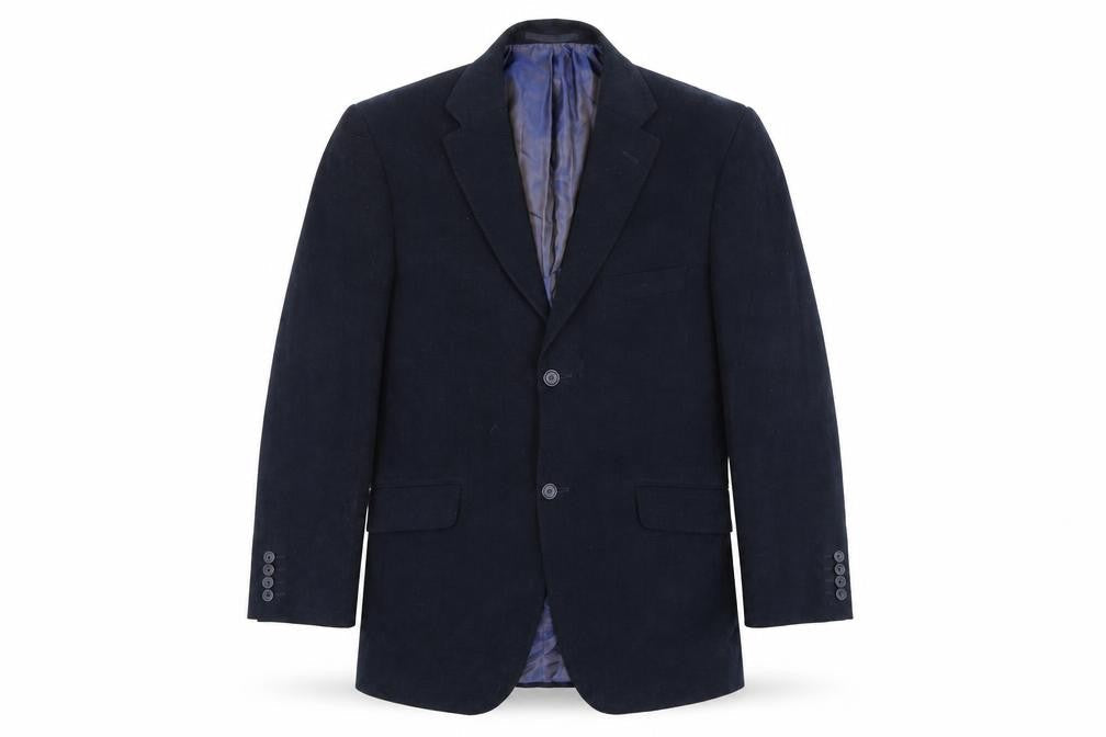 Front view of Ultimo men’s blue jacket suit jacket, size 40