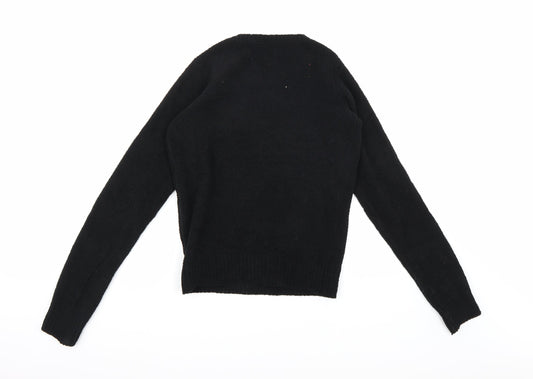 Dorothy Perkins Womens Black  Fleece Pullover Jumper Size 6