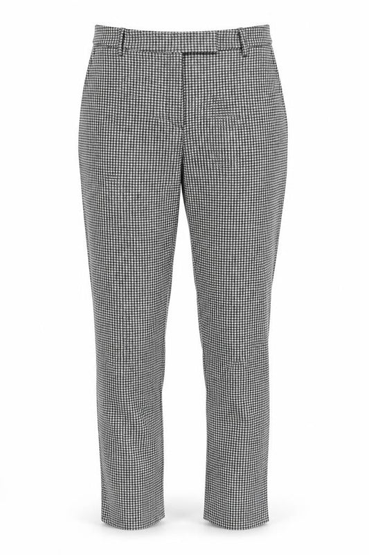 Marks and Spencer Womens Black Geometric  Trousers  Size 12 L26 in