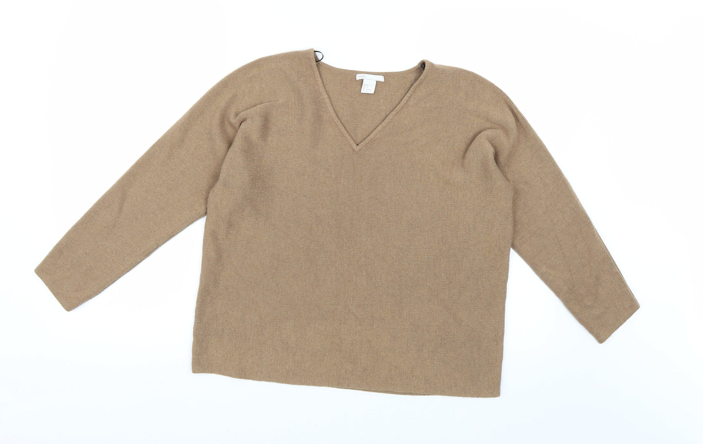 H&M Womens Brown  Knit Pullover Jumper Size S