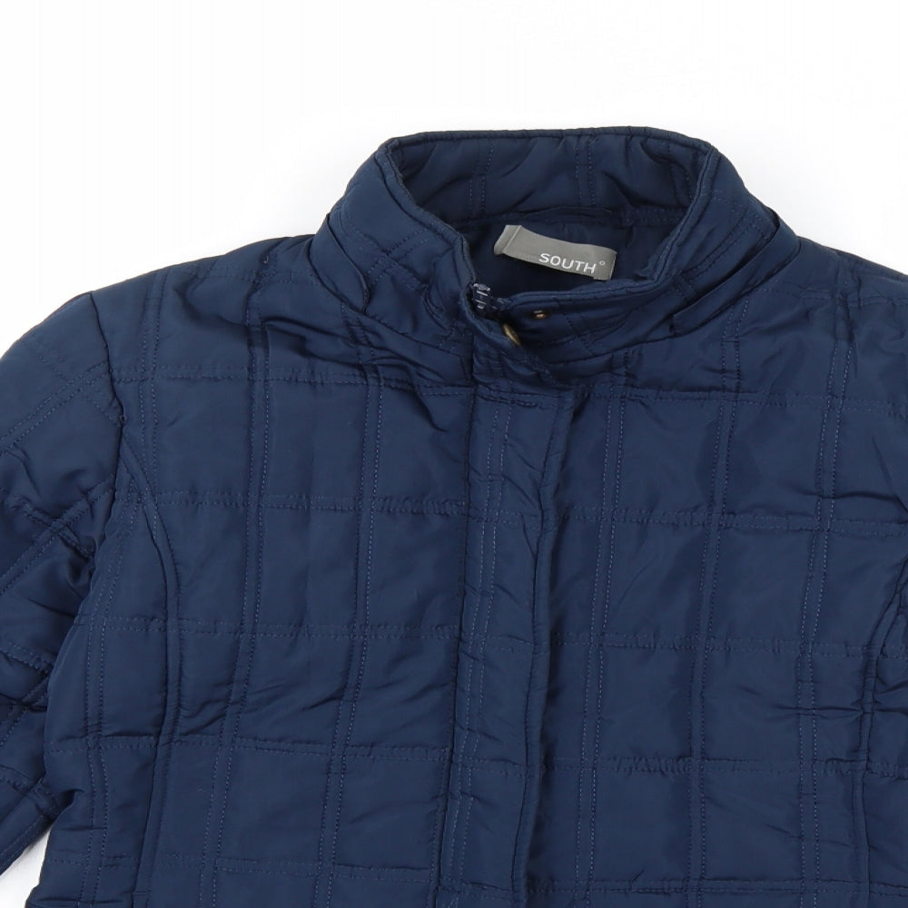 South Womens Blue   Overcoat Coat Size 10
