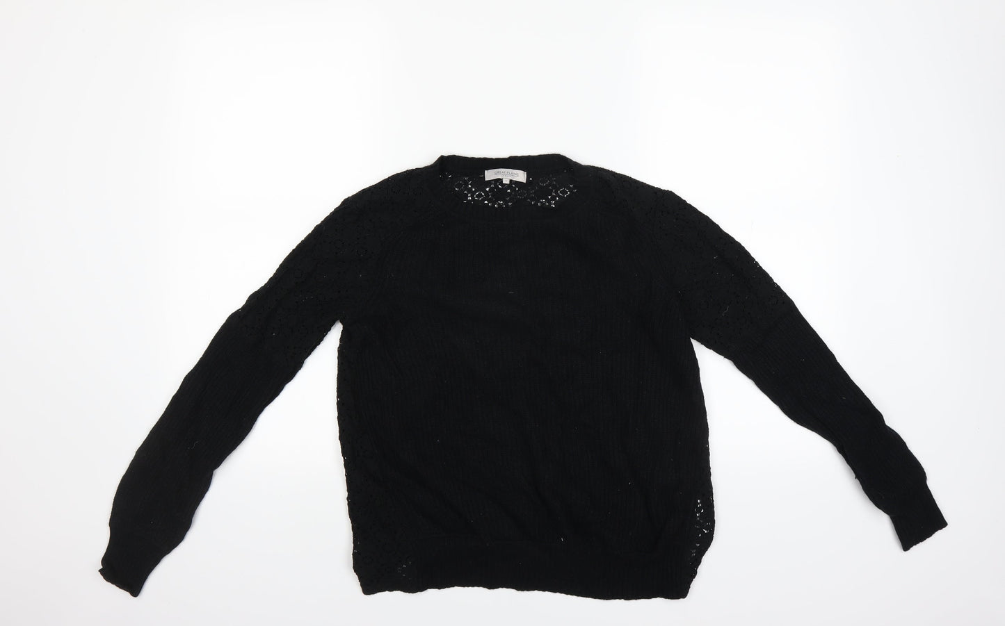 GREAT PLAINS Womens Black   Pullover Jumper Size S