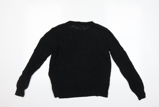GREAT PLAINS Womens Black   Pullover Jumper Size S