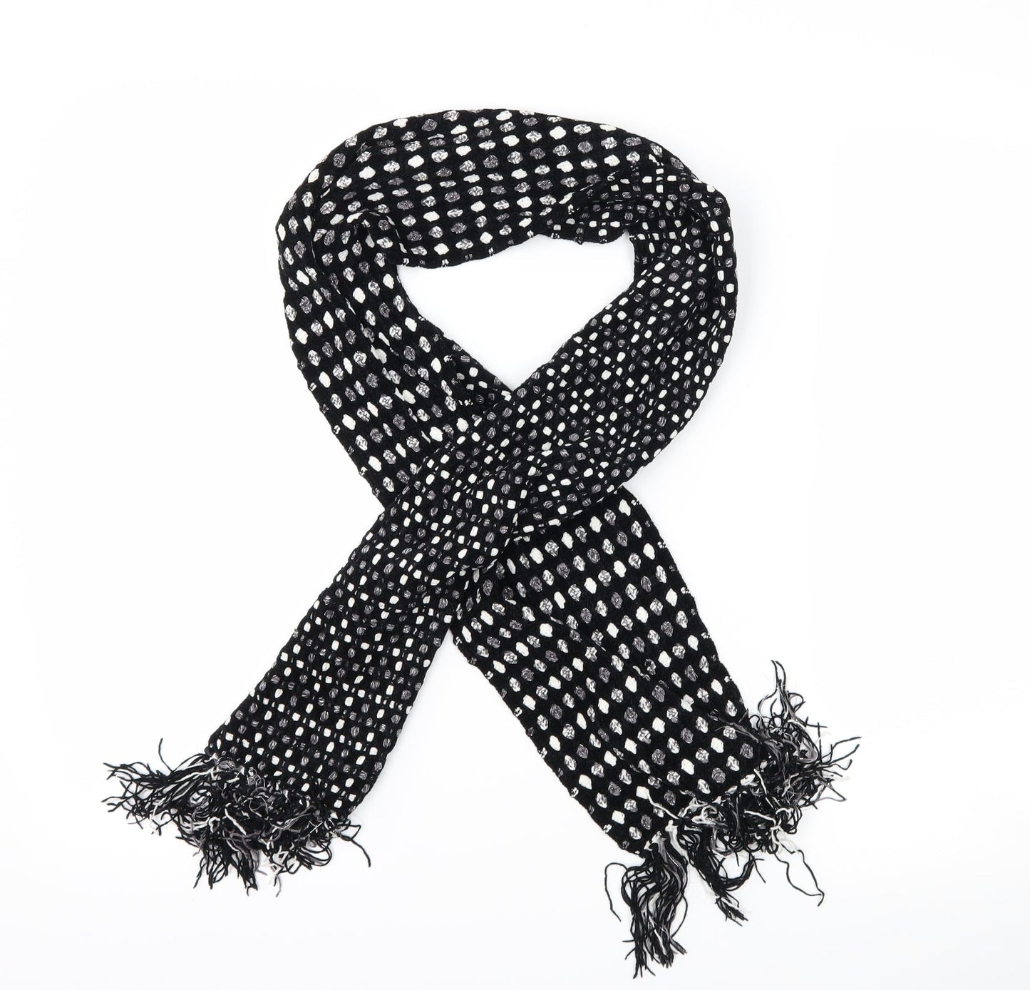 Marks and Spencer Womens Black Polka Dot   Scarf