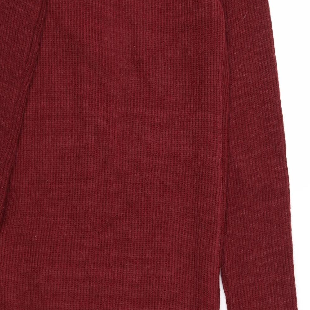 Boohoo Womens Red   Jacket Coatigan Size 4