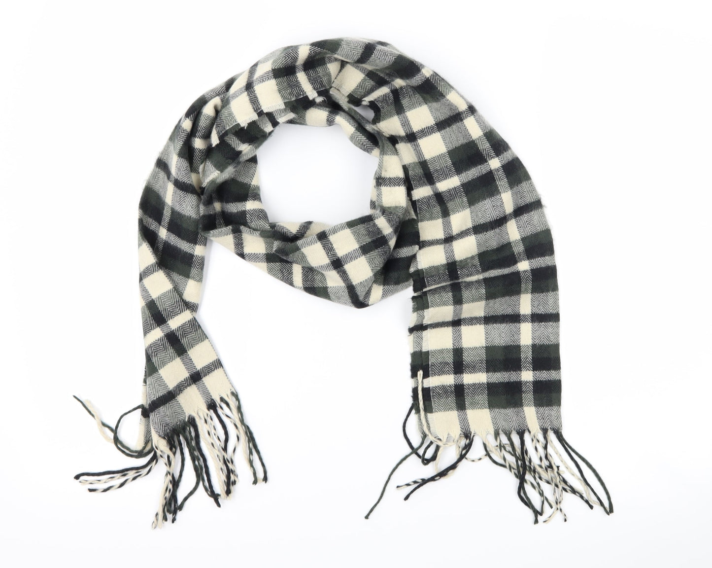 Preworn Womens Grey Check   Scarf