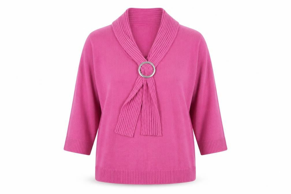 Front view of EWM women’s purple jumper, size M