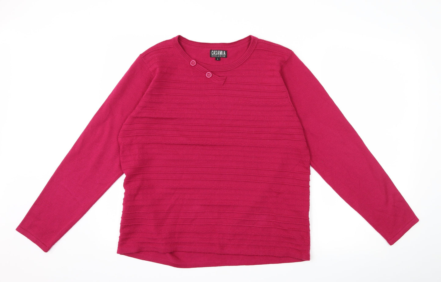 casamia Womens Pink  Knit Pullover Jumper Size L