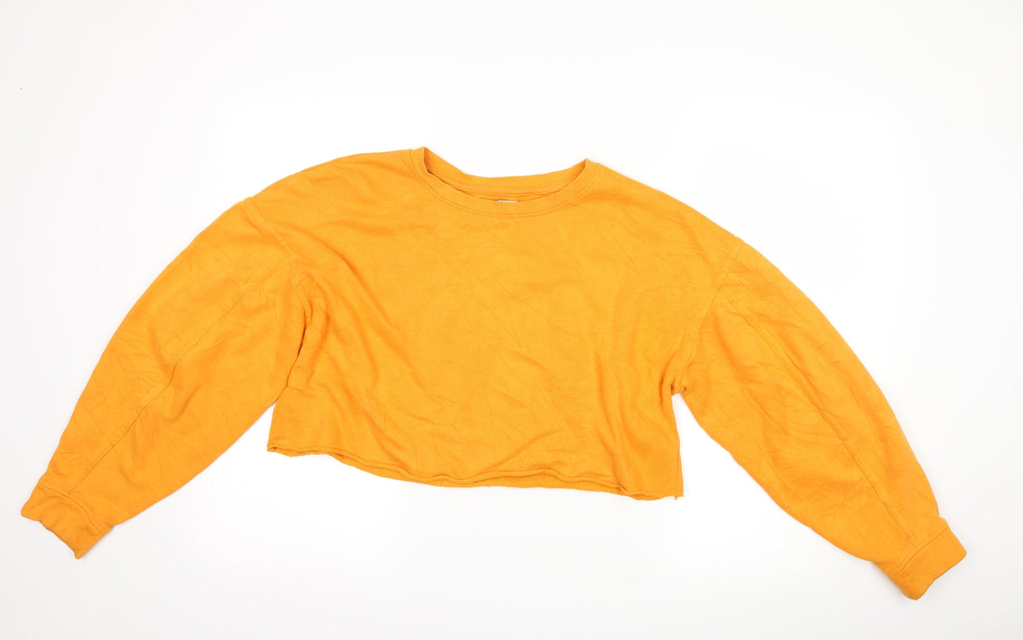 Zara Womens Orange   Pullover Sweatshirt Size S