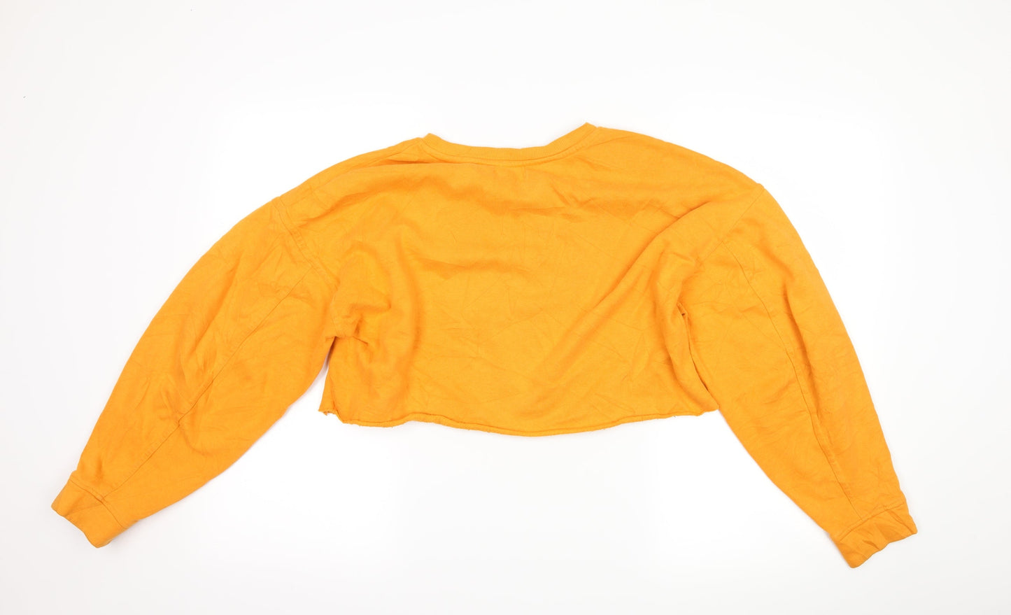 Zara Womens Orange   Pullover Sweatshirt Size S