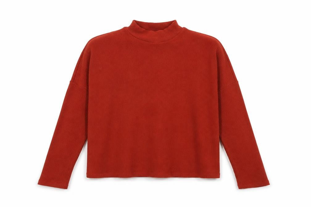 Front view of Divided women’s brown pullover sweatshirt, size S