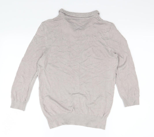 H&M  Womens Grey   Pullover Sweatshirt Size M