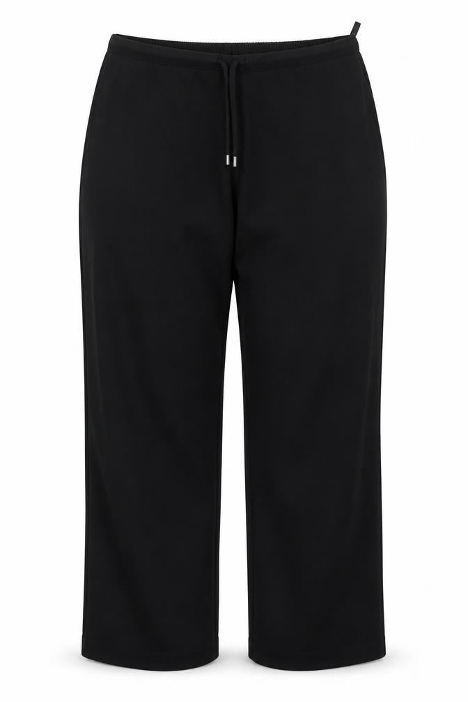 Front view of BHS women’s black dress pants trousers, size UK 18, 28-inch leg