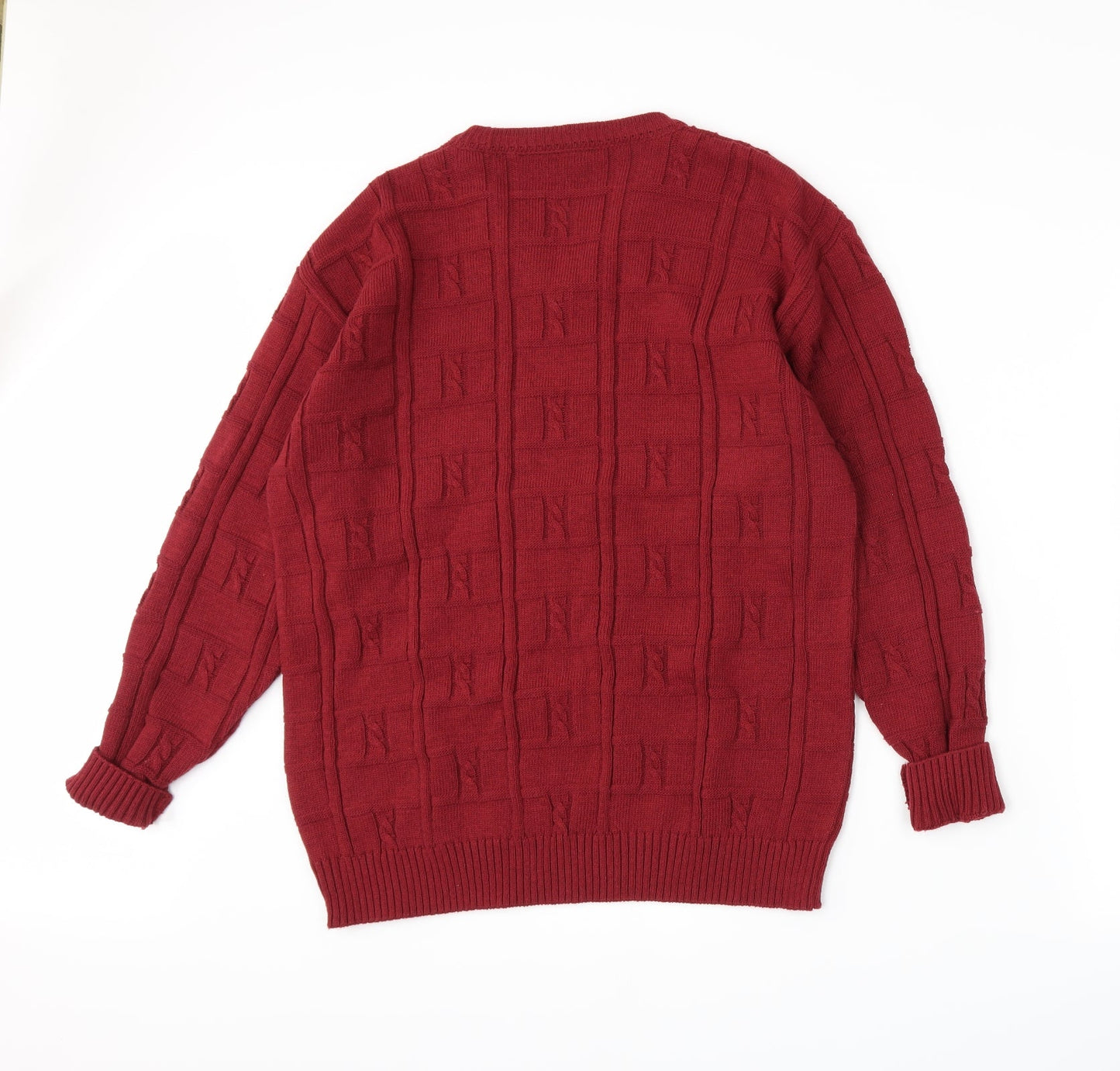 Tom Hanson Womens Red  Knit Pullover Jumper Size L
