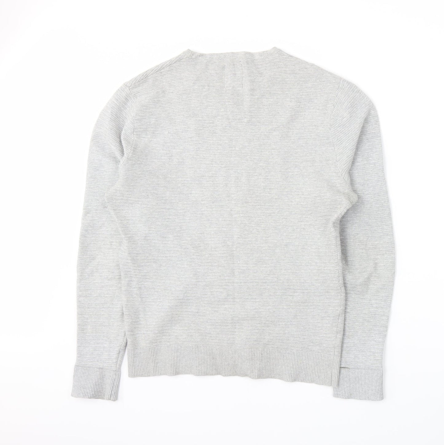 yd. Mens Grey  Knit Pullover Jumper Size L