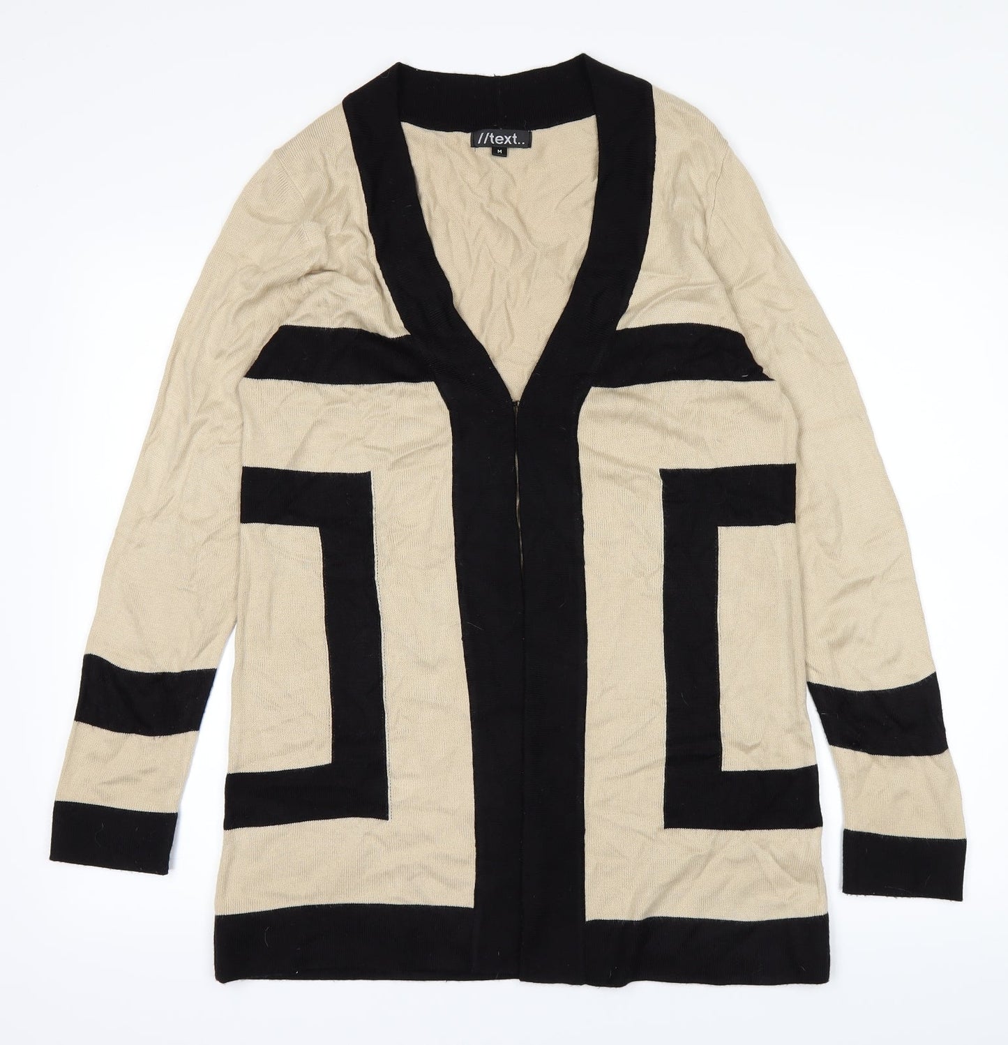 //text Womens Brown   Cardigan Jumper Size M