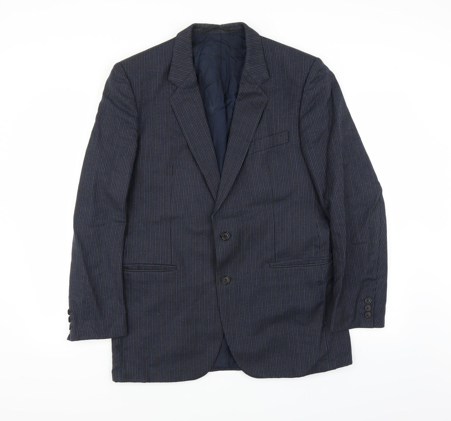 Sheltons Mens Blue   Jacket Suit Jacket Size 38