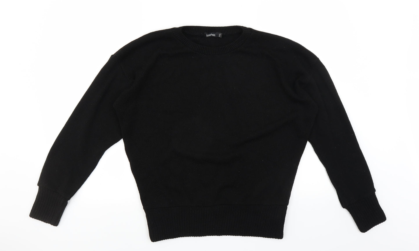 Boohoo Womens Black   Pullover Jumper Size M