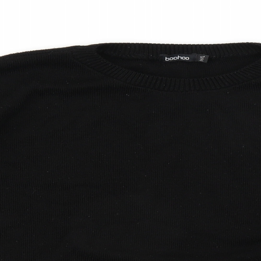 Boohoo Womens Black   Pullover Jumper Size M