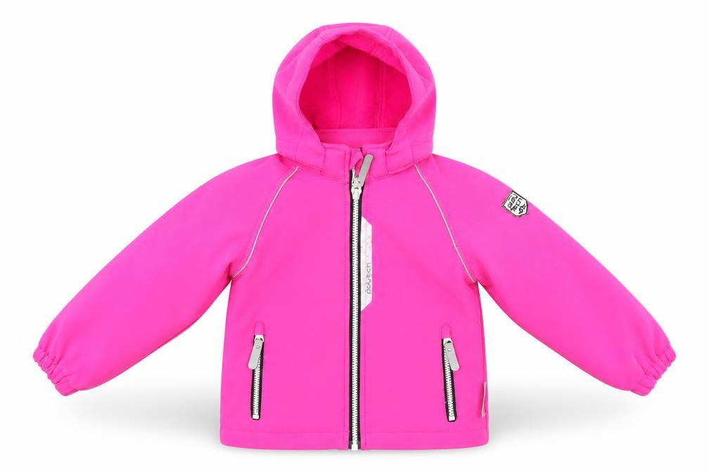 Front view of playtech girls’ pink jacket, size 2, years
