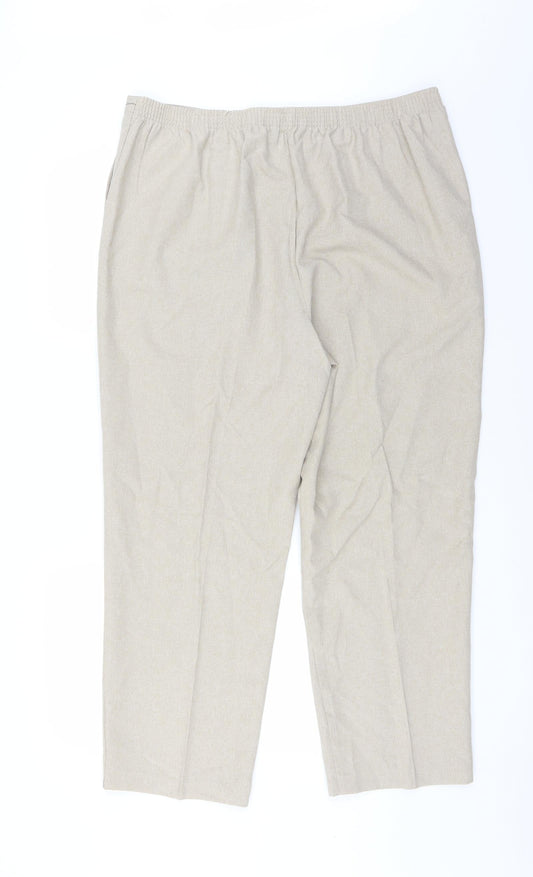 BM  Womens Beige   Trousers  Size 18 L26 in