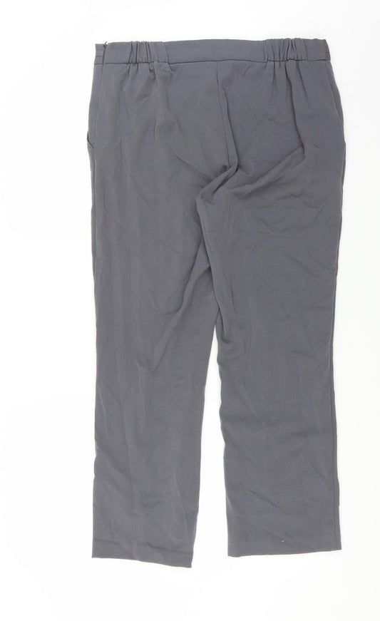 Anna Rose Womens Grey   Trousers  Size 14 L26 in