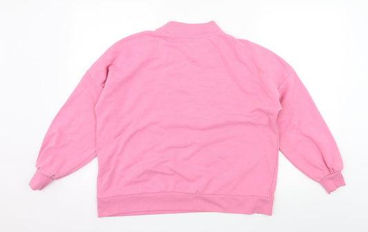 Noisy may Womens Pink  Jersey Pullover Sweatshirt Size XS