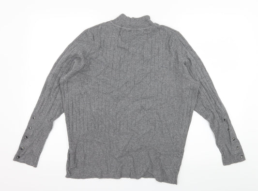 Marks and Spencer Womens Grey  Knit Pullover Jumper Size 20
