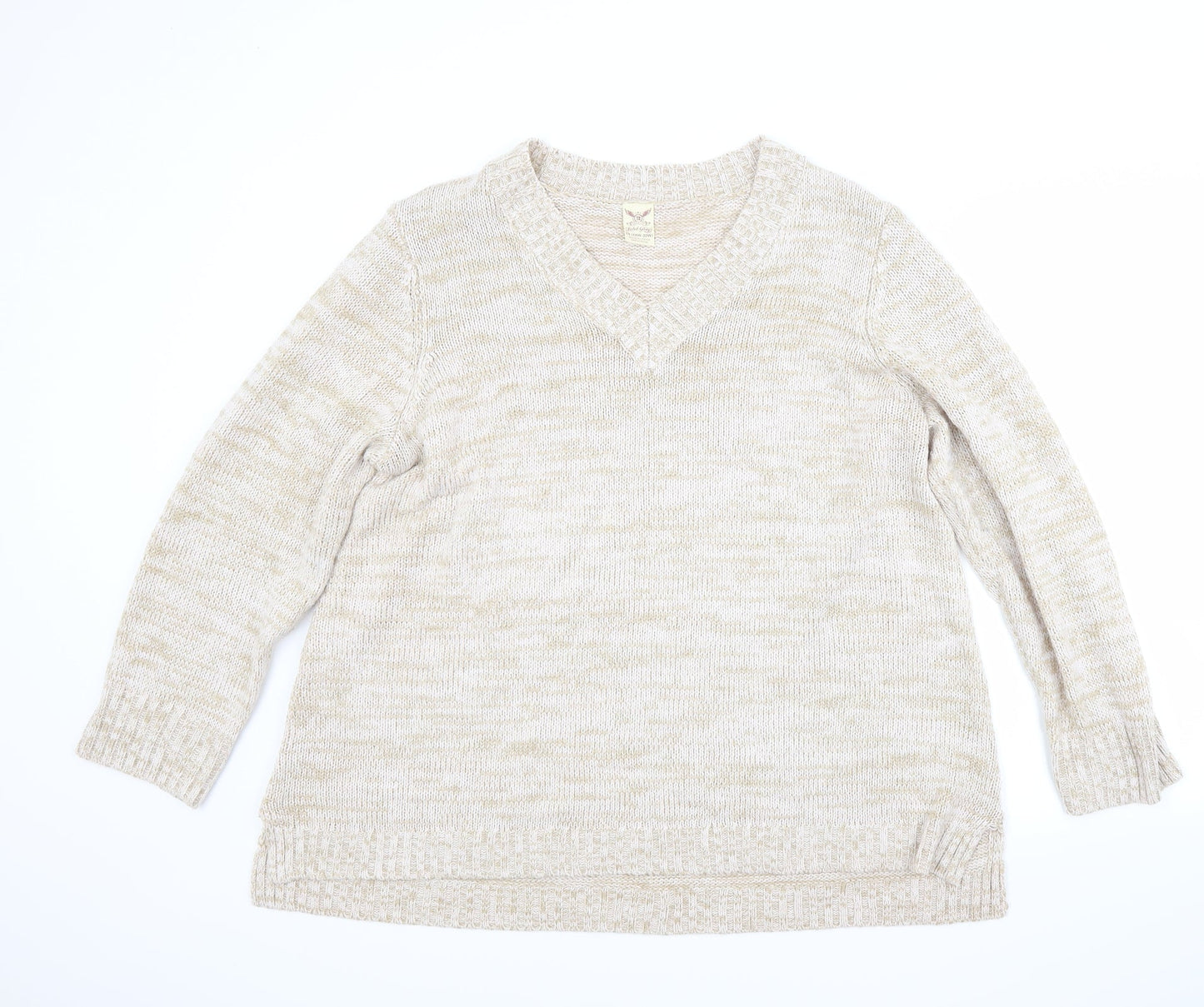 Preworn Womens Beige   Pullover Jumper Size 20
