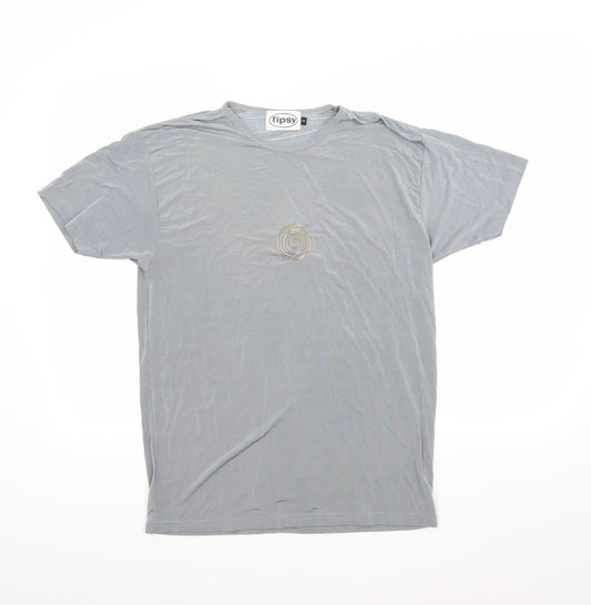 Tipsy Elves Womens Grey   Basic T-Shirt Size L