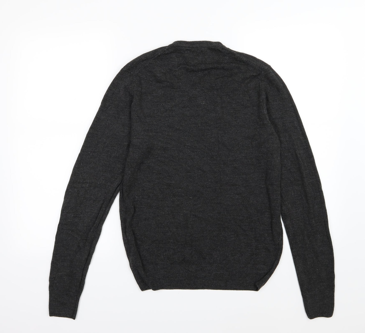 F&F Mens Grey  Knit Pullover Jumper Size S