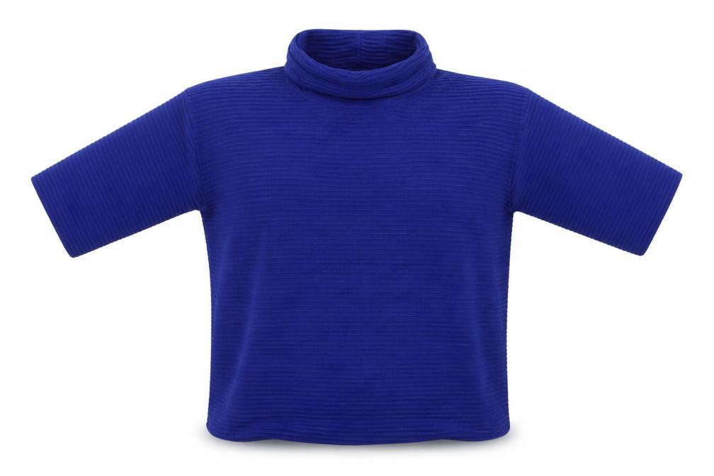 Front view of Paramour women’s blue knit jumper, size M