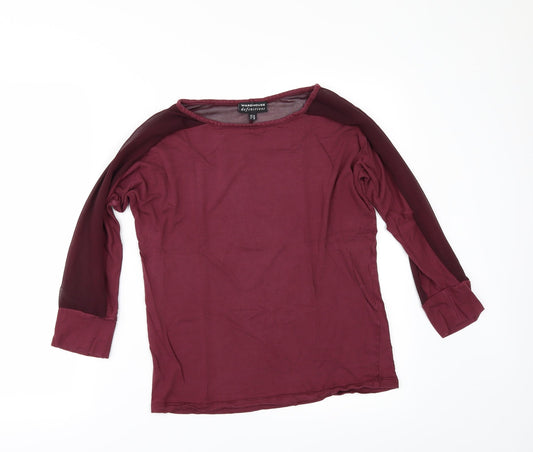 Warehouse Womens Red   Basic Polo Size 12