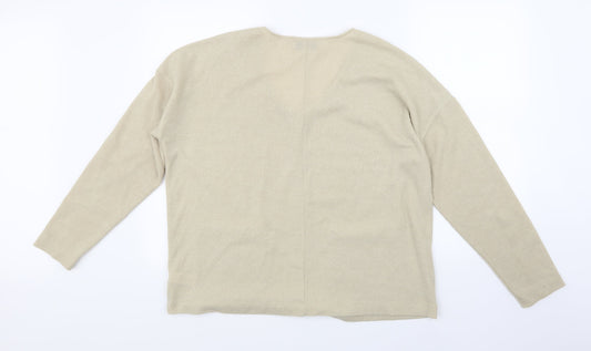 NEXT Womens Beige  Knit Pullover Jumper Size 18
