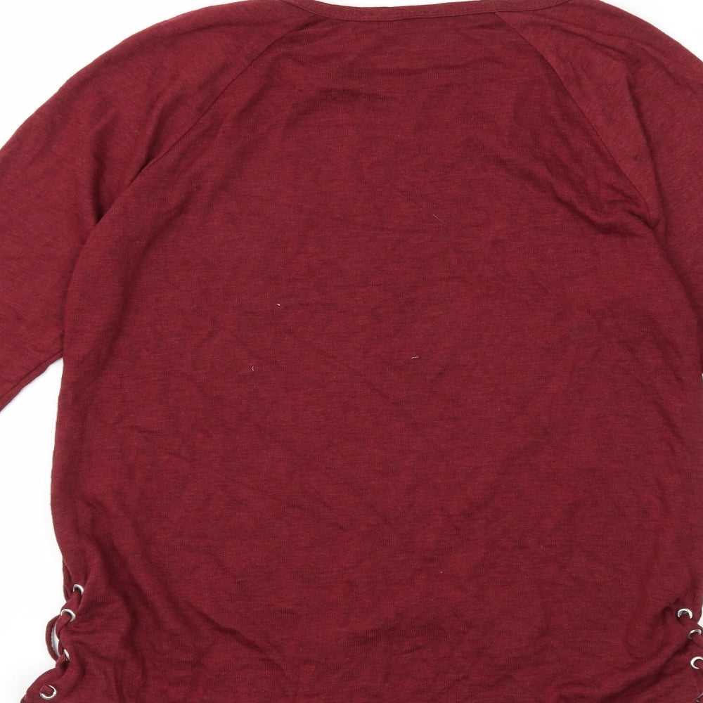 Papaya Womens Red   Pullover Sweatshirt Size 12