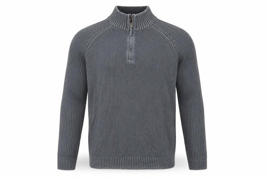 Maine Mens Grey  Knit Pullover Jumper Size M