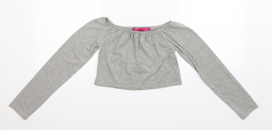 Boohoo Womens Grey   Basic T-Shirt Size 10