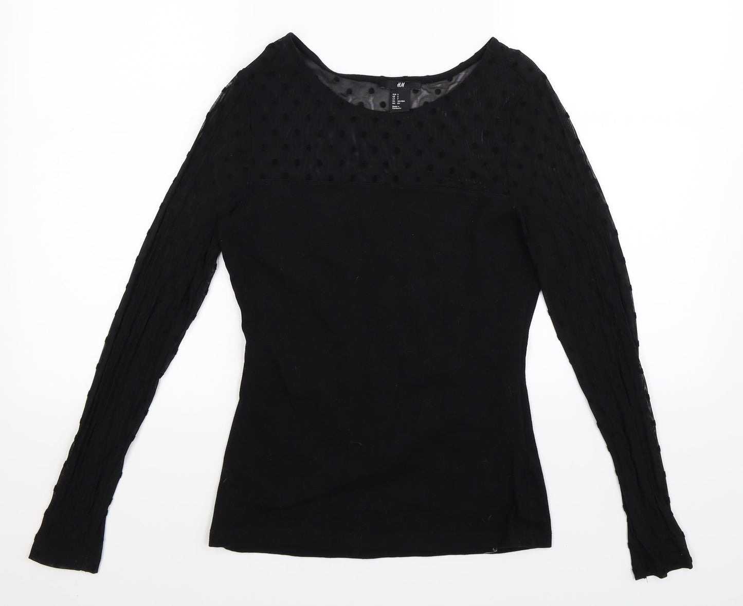 H&M Womens Black   Pullover Jumper Size S