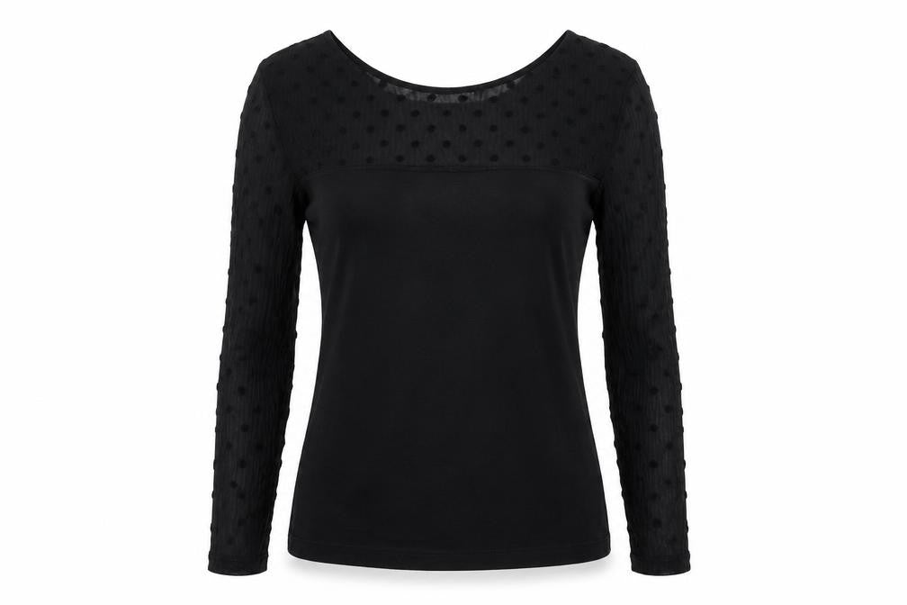 Front view of H&M women’s black jumper, size S