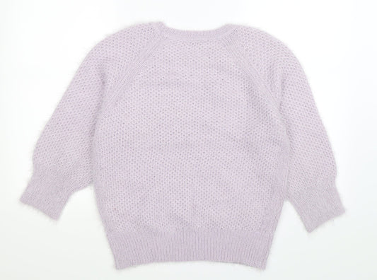 Dorothy Perkins Womens Purple  Knit Pullover Jumper Size 10