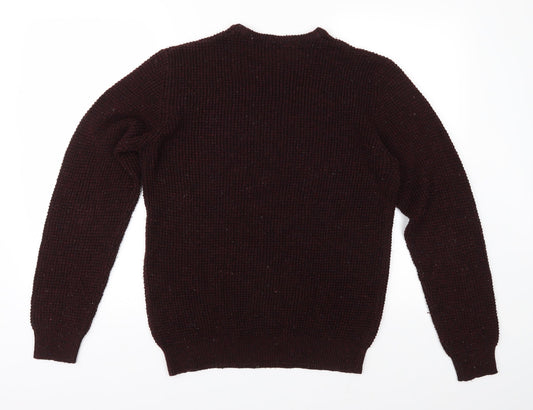 Cedar Wood State Mens Red  Knit Pullover Jumper Size M