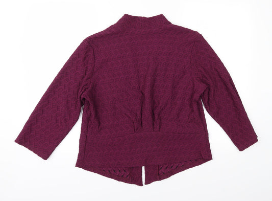Amber Womens Purple   Jacket  Size 14