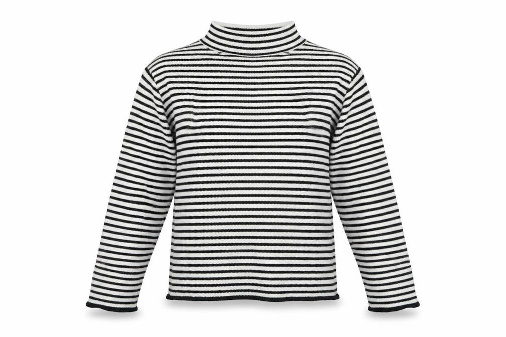 Front view of Nude Lucy women’s multicoloured striped jumper, size UK 4
